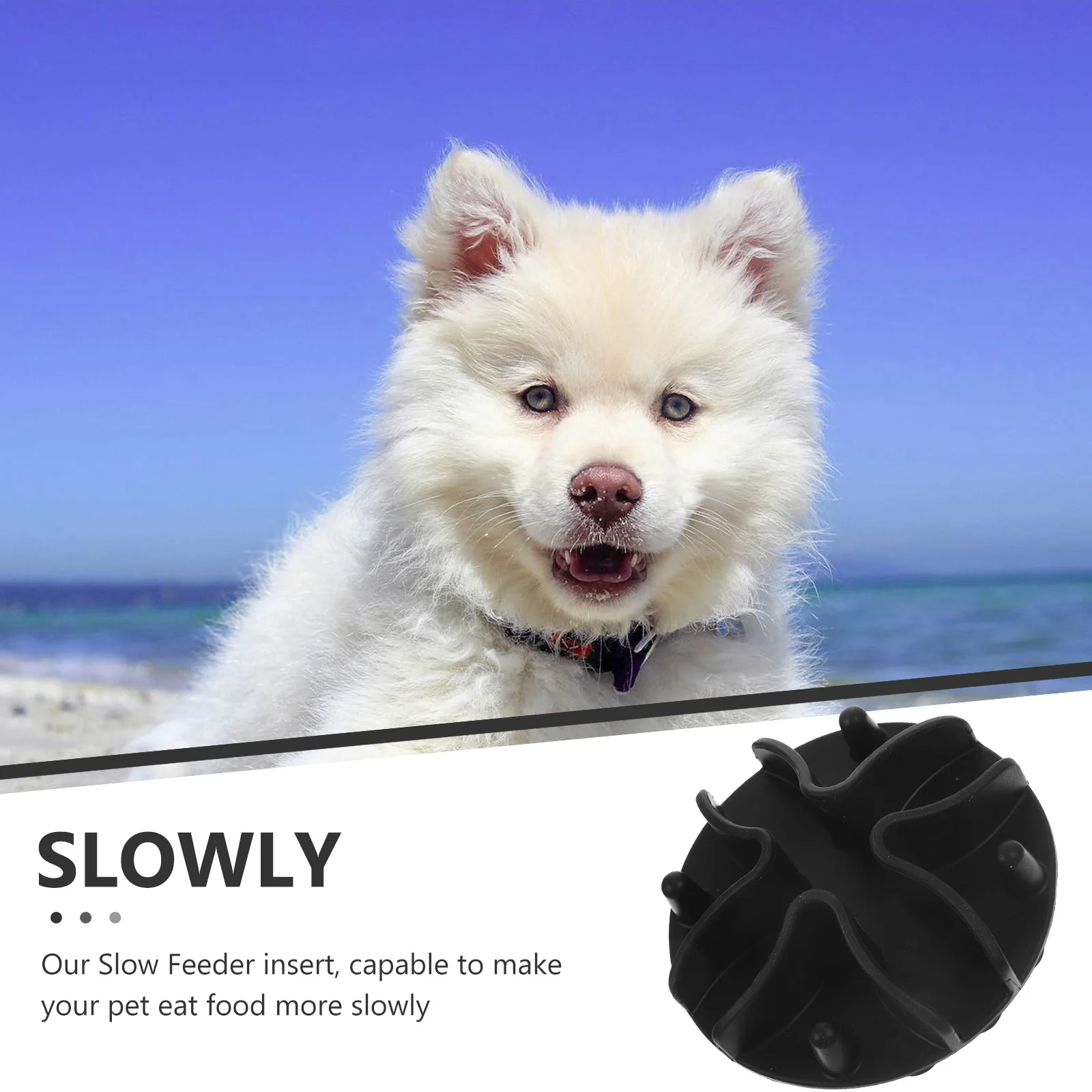 

Slow Feeding Dog Bowl Pet Food Container Puppy Slowing Indoor Insert Slow Feeder Cat Bowl Wear Resistant Dog Accessories