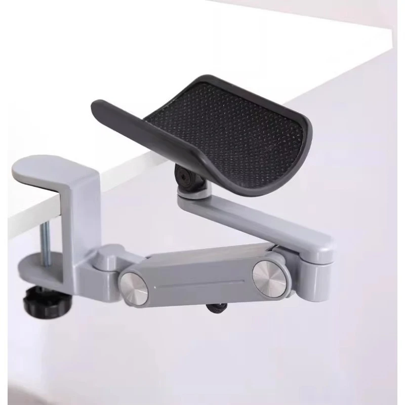 Aluminum Computer Arm Rest Wrist Support, Desktop Arm Bracket Extender Board, Metal Mouse Pad Arm Holder