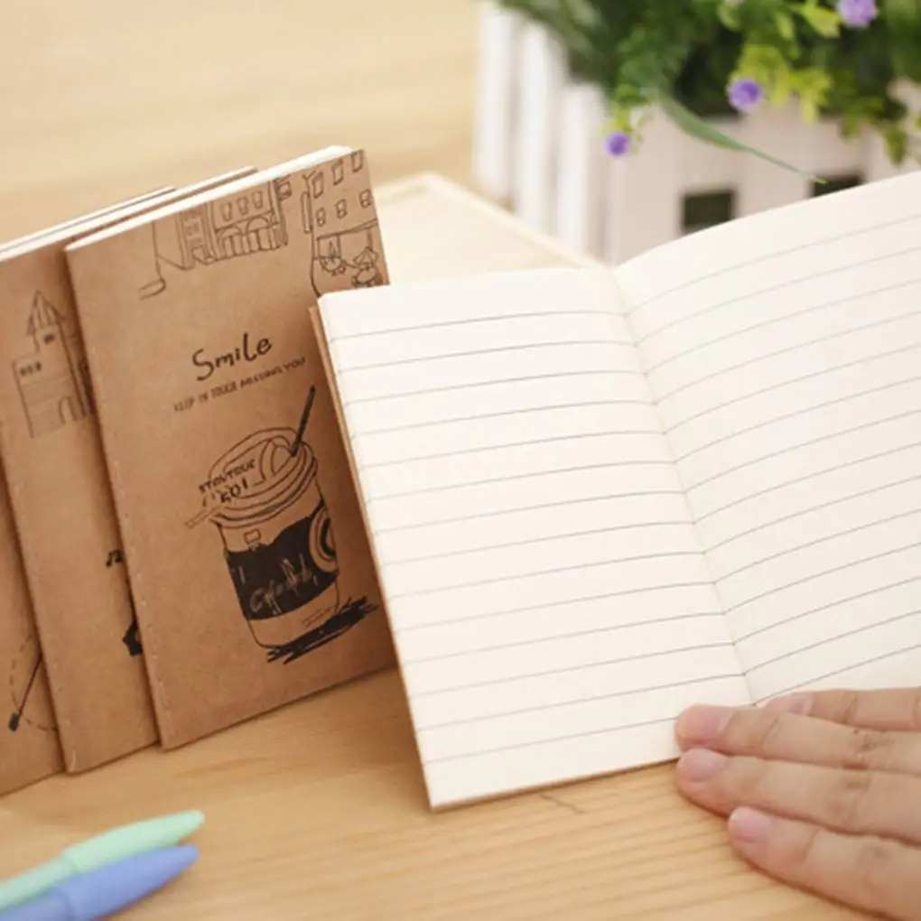Retro Exercise Books Students Cute Soft Copy Of Cartoon Mini Notebook School Stationery