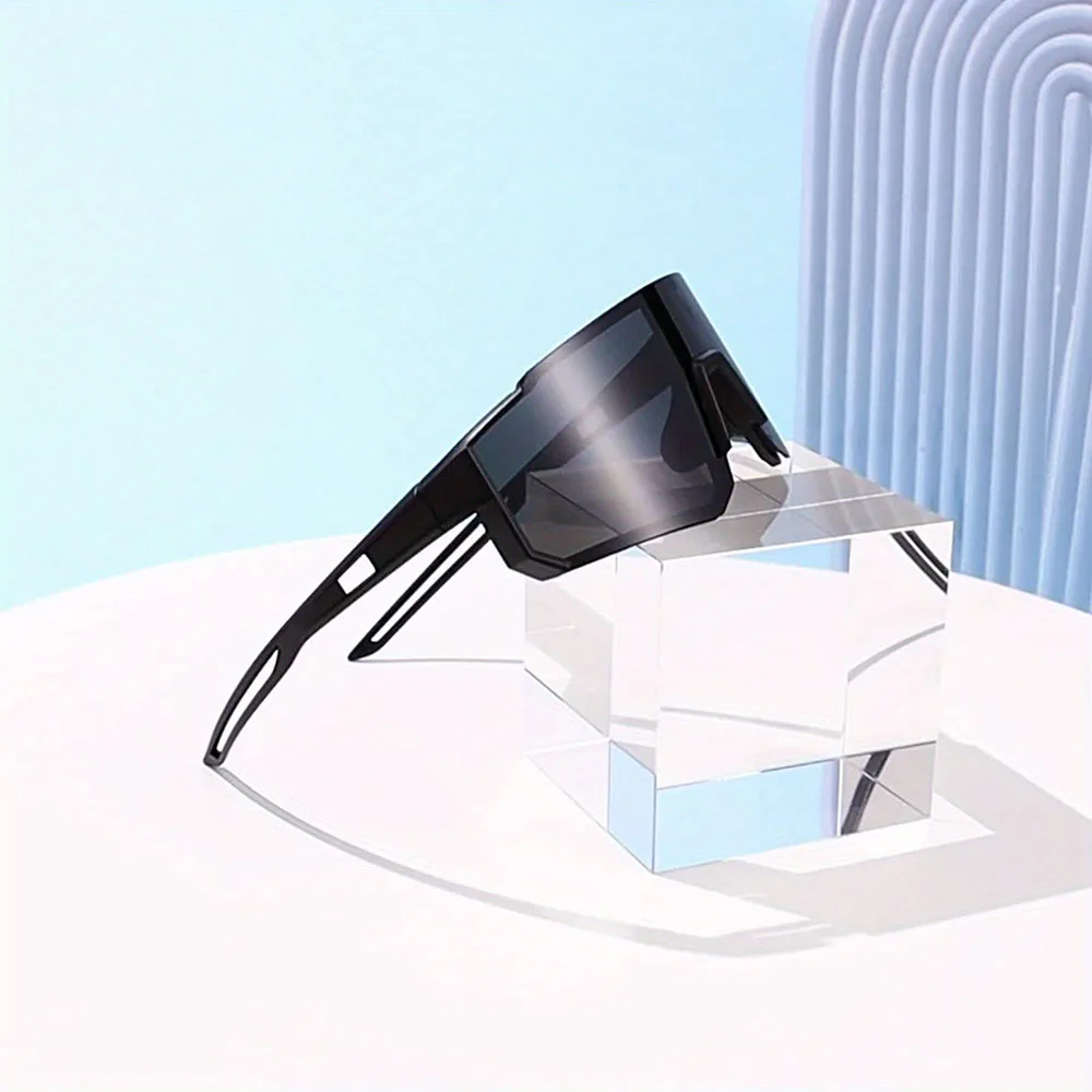 نظارات شمسية كبيرة الحجم للرجال لركوب الدراجات، نظارات واقية من الرياح، عدسات مستقطبة لركوب الدراجات على الطرق #5