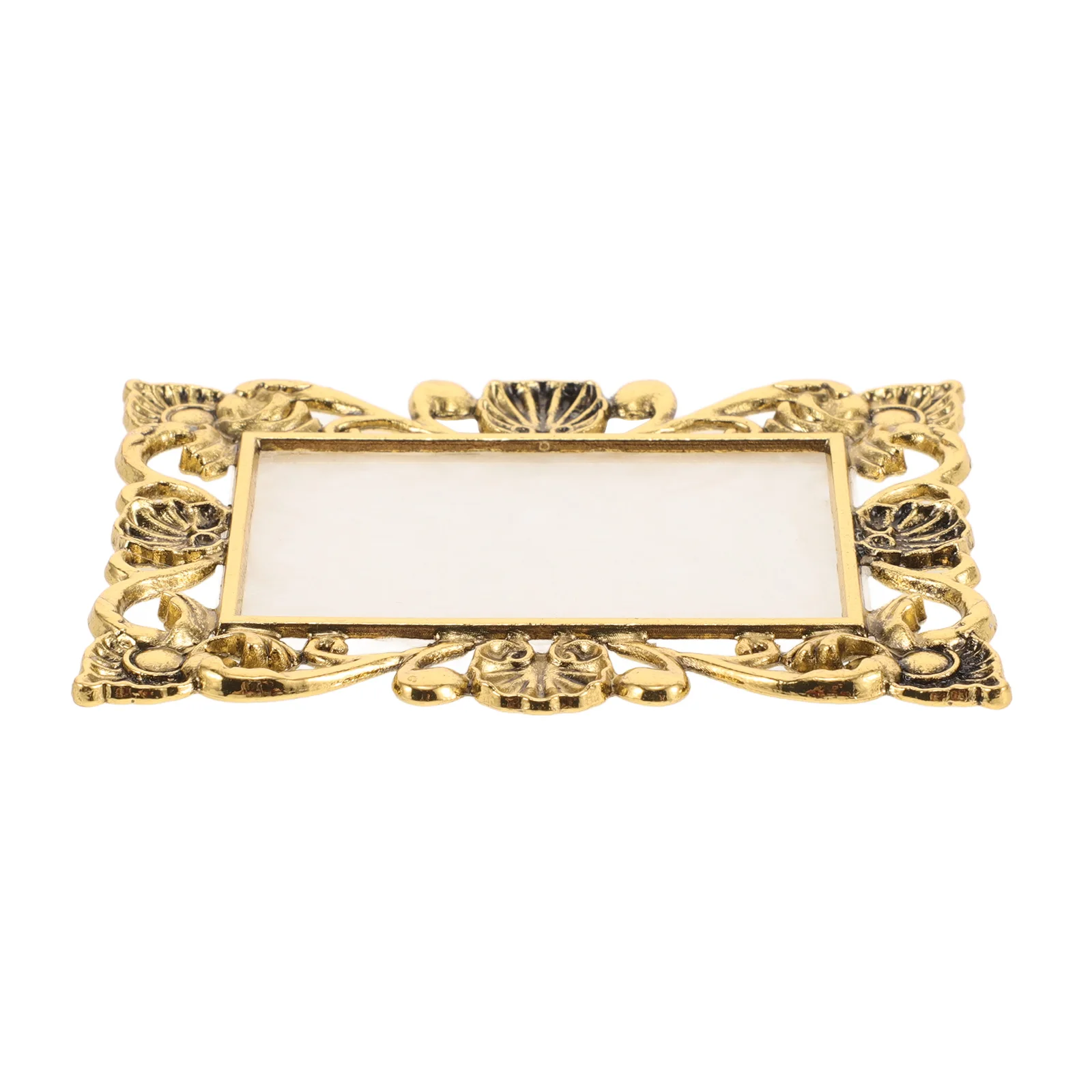 

Golden Nail Palette Resin Display Board Mixing Tray Durable Paint Dish Artist Tool Foundation Plate Liquid Makeup Polish Board