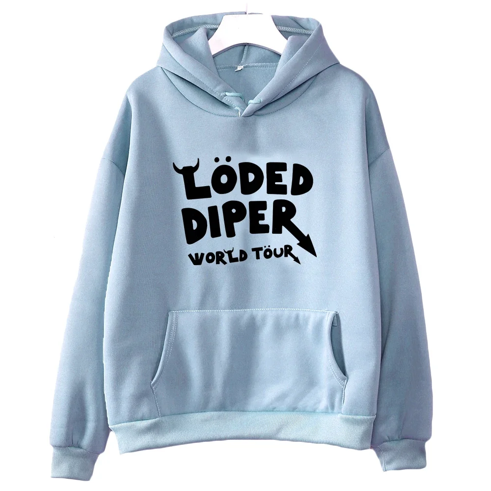 Loald Diper World Tour – sweat à capuche imprimé Hip Hop, vêtement à manches longues, chaud, polaire, pour femmes et hommes