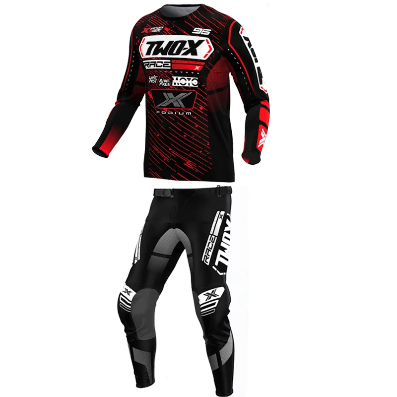 Two-X Podium MX Combos Off Road Moto Gear Set Motocross Jersey And Pant Enduro Motorcycle Jersey Set