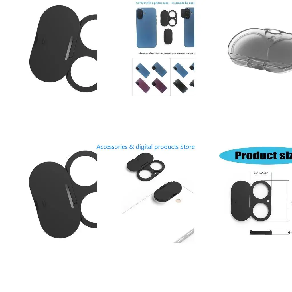 77JD Anti Agent Phone Camera Protector Slide Cover Dustproof Accessory for Phone 17