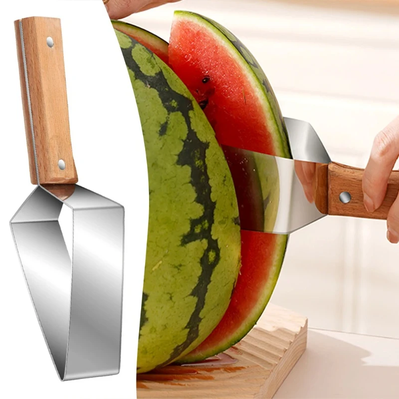 Stainless Steel Watermelon Cutter Slicers Reusable Labor-Saving Fruit Cutter Slicer Divider Tool Kitchen Accessories Home Gadget