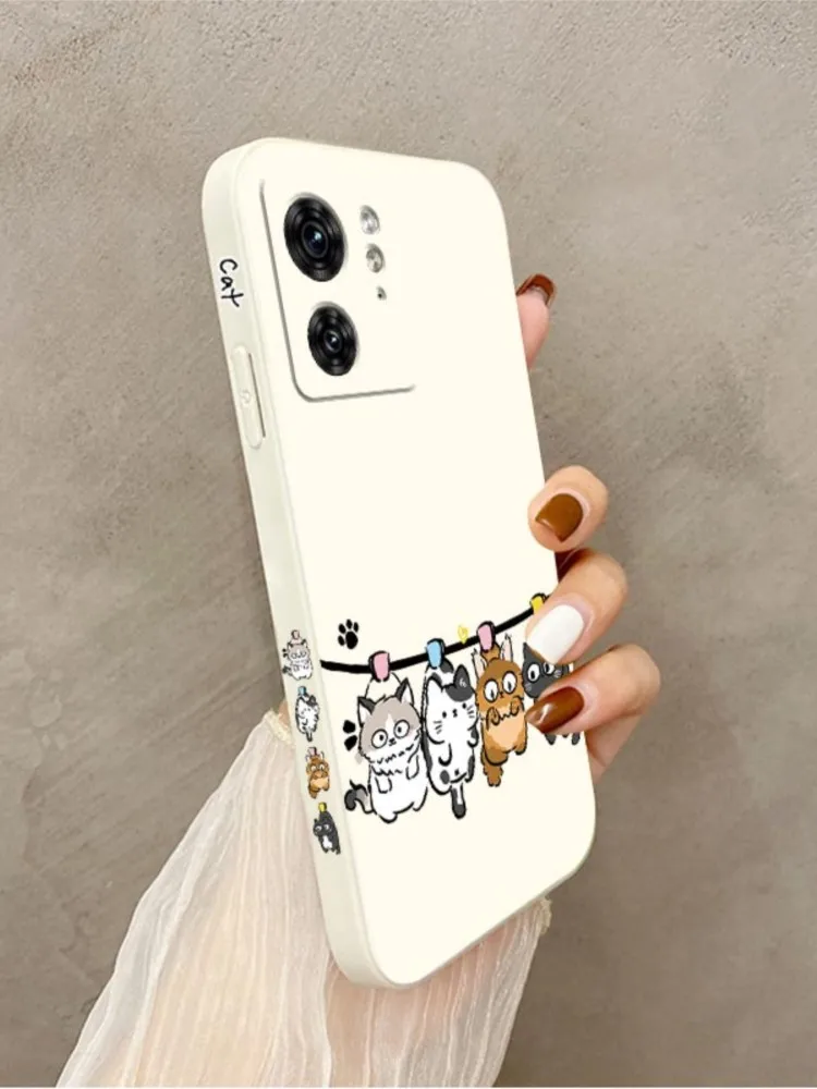 EDGE40 Silikonowe etui na telefon Naughty Cat do Motorola Moto EDGE 40 30 20 40Neo EDGEPLUS E32 E22 E7 E22i E20 E13 E6S E7POWER Cover — zdjęcie 2