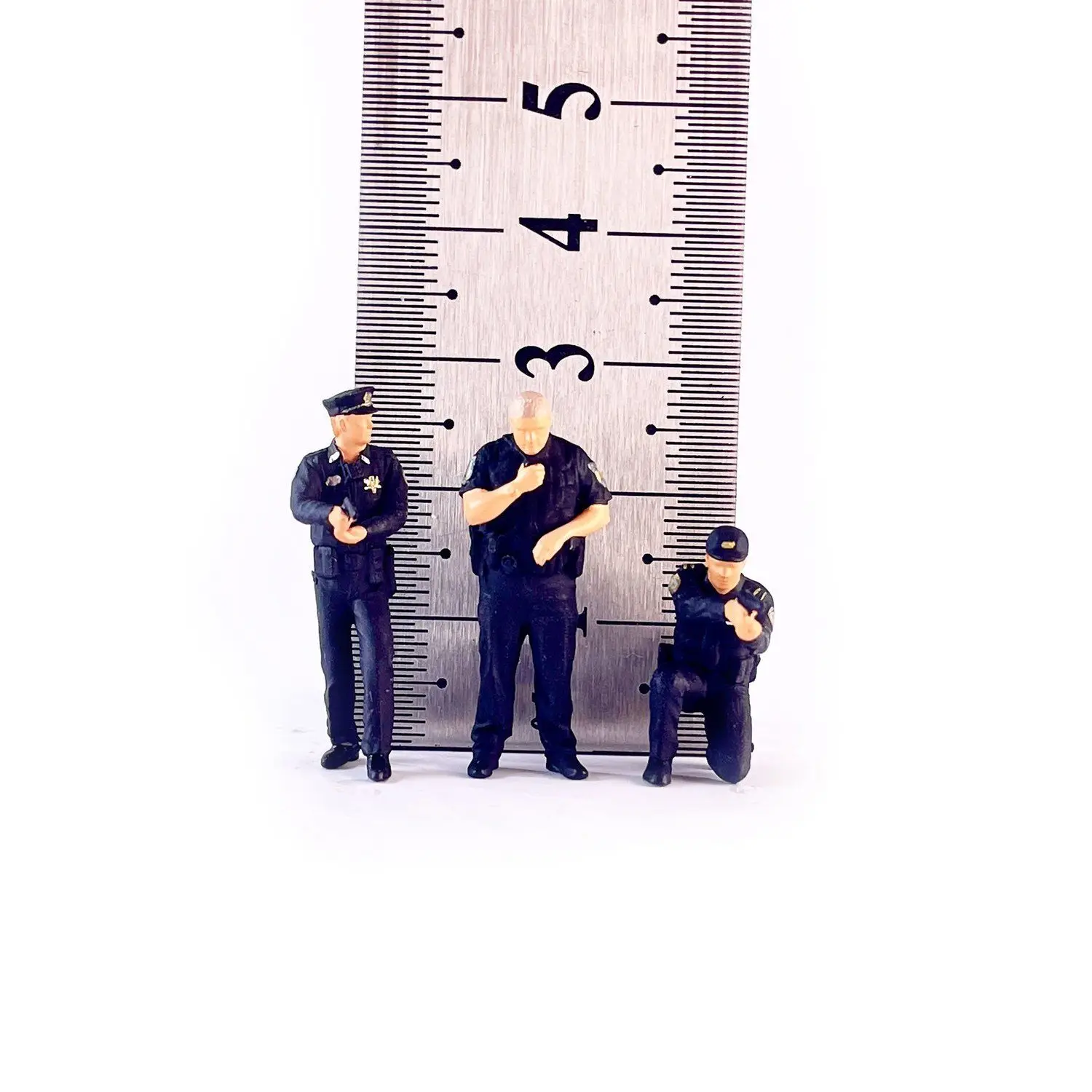 1/64 Miniatuur New York Politieagent Beeldje Model Auto Garage Scène Props Diorama Deel