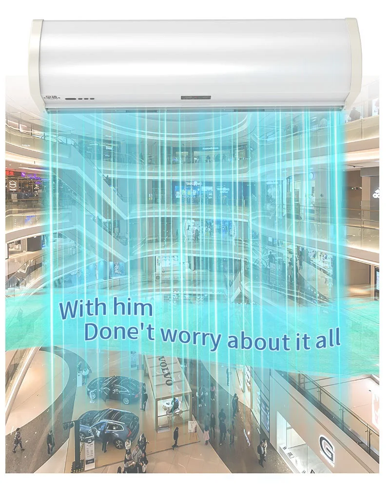 

1800 мм сверхсильный ветровой воздушный барьер с перекрестным потоком, заводская высококачественная центробежная воздушная завеса