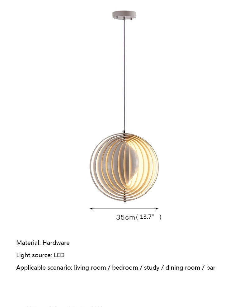 APRIL Nordic Pendent Lamp LED Creative Lantern Chandelier Decorative For Home Dining Room Bar Stairs