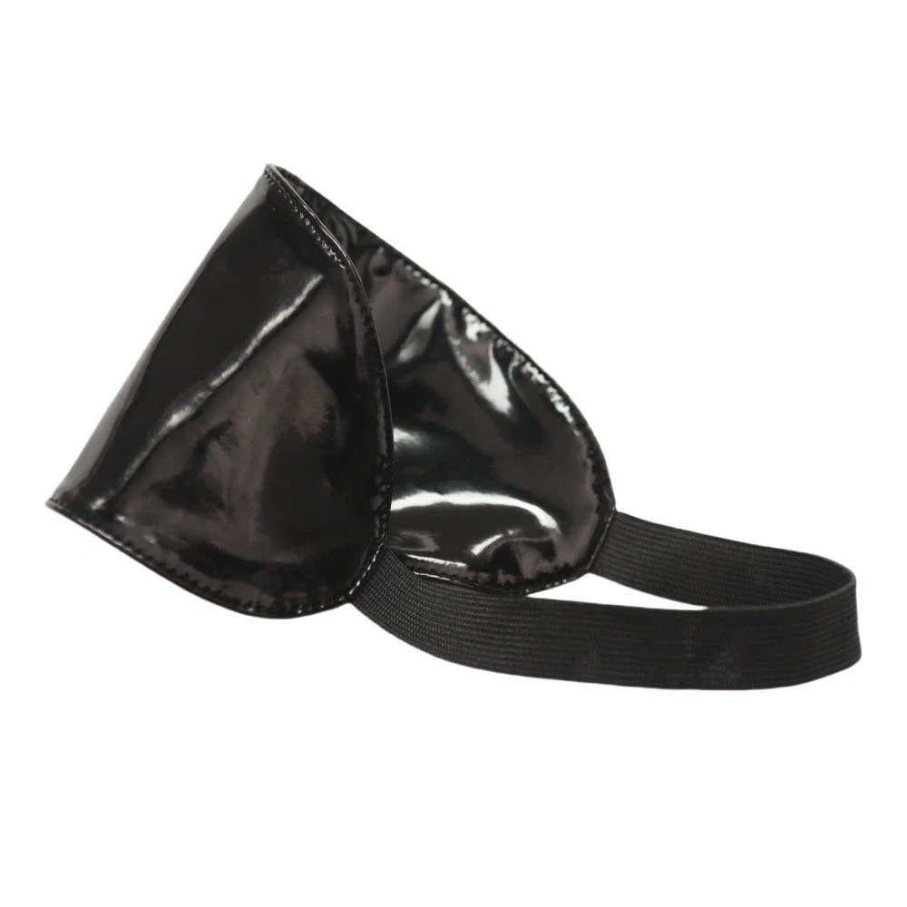 Waterproof Washable Faux Leather Eye Shield Unisex Adult PU Cosplay Blinder Eyeshield Fashion Party Decor Headwear Accessory