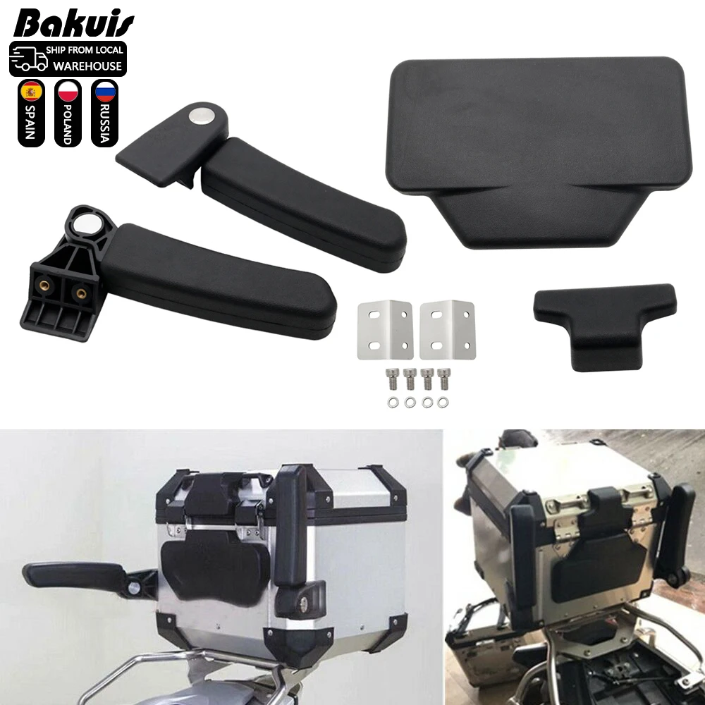 Motorrad Aluminium Hinten Box Passagier Armlehne Fit Für BMW R1250GS R1200 GS 1200 LC ADV F800GS F750GS F850GS Rückenlehne Pad