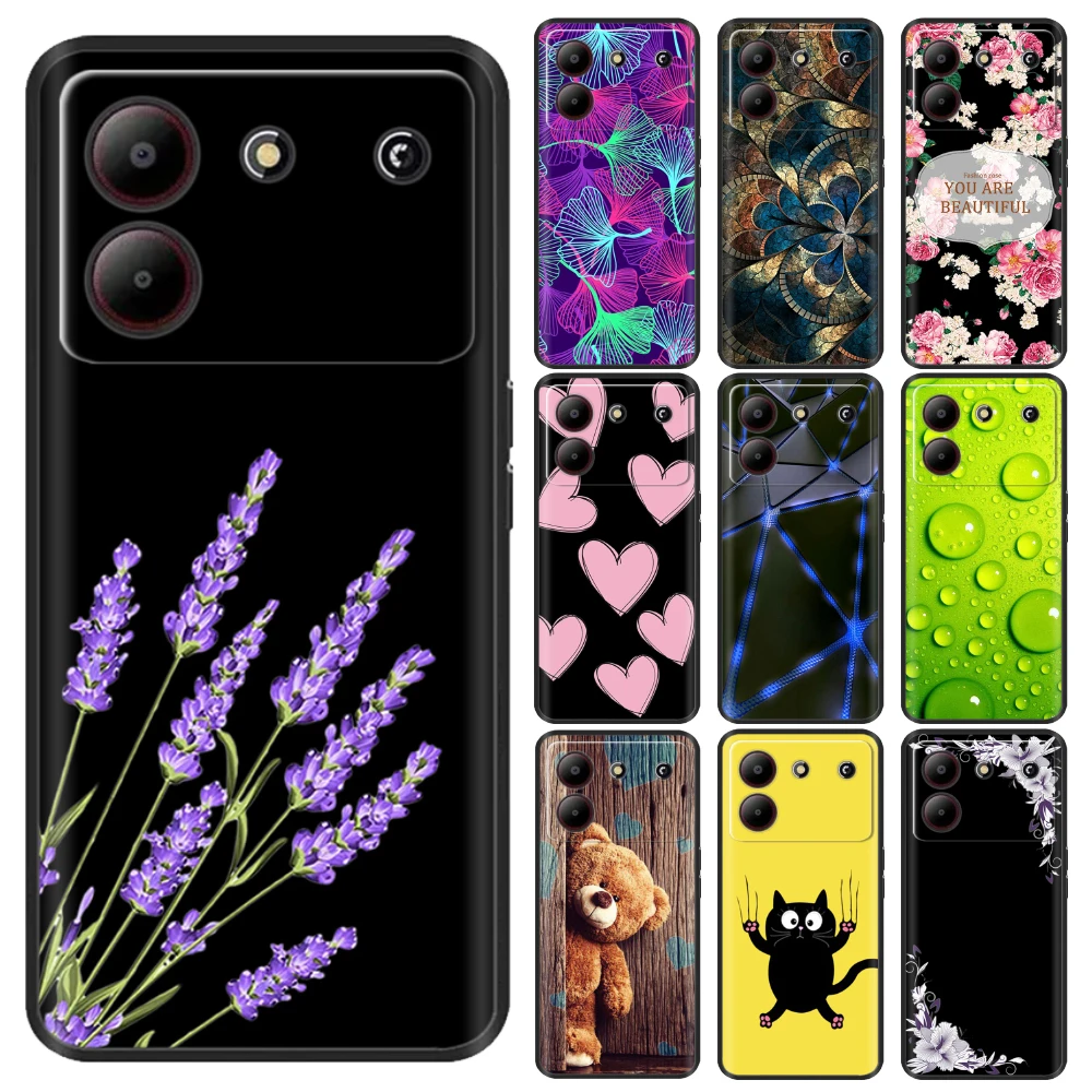 Telefon Fall Für ZTE Blade A54 Fall Schwarz Silikon Weiche Stoßfest Zurück Abdeckung Für ZTE BladeA54 4G Stoßstange Für blade A 54 Zurück Fällen