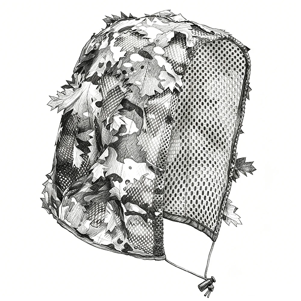 New Bionic Leaf Cloak Hunting Clothes Mesh Adult Breathable Ghillie Suit CS Shooting Suit Outdoor Hunting Equipment