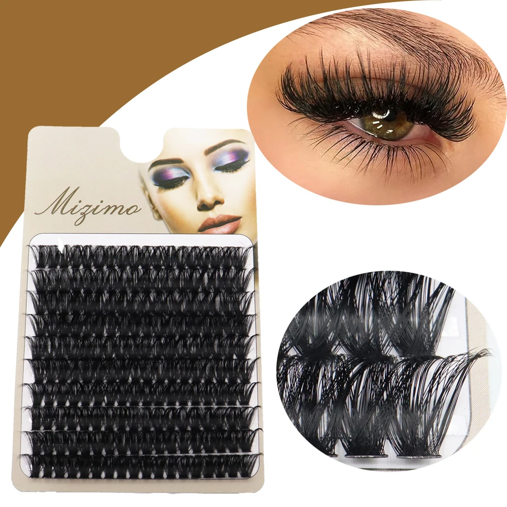 100D Degmented Eyelash Tufted False Eyelashes 180Pcs Can Be Brafted At Home