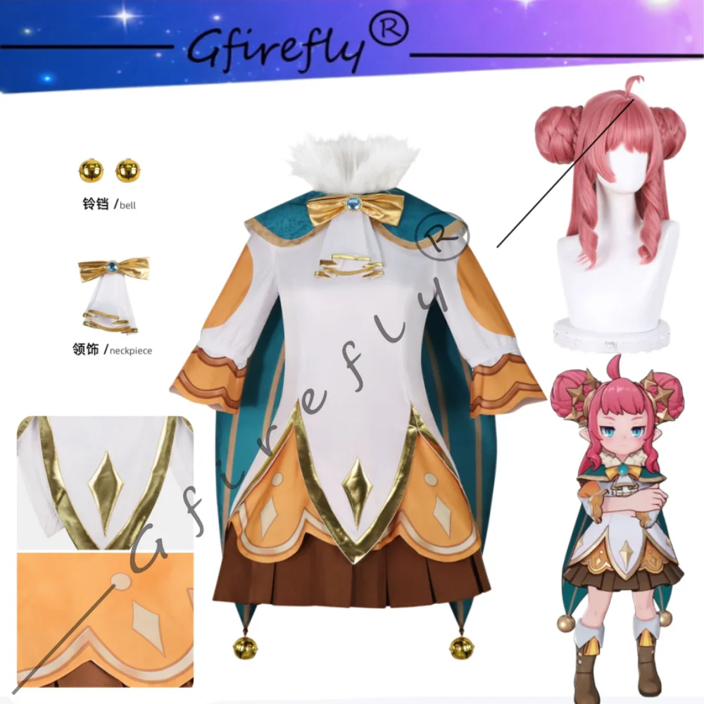 

Roco Kingdom Princess Lilia Same Style Cosplay Costume Cute Girl Dress Adult Kids Halloween Carnival Party Comic Con Stage Wear