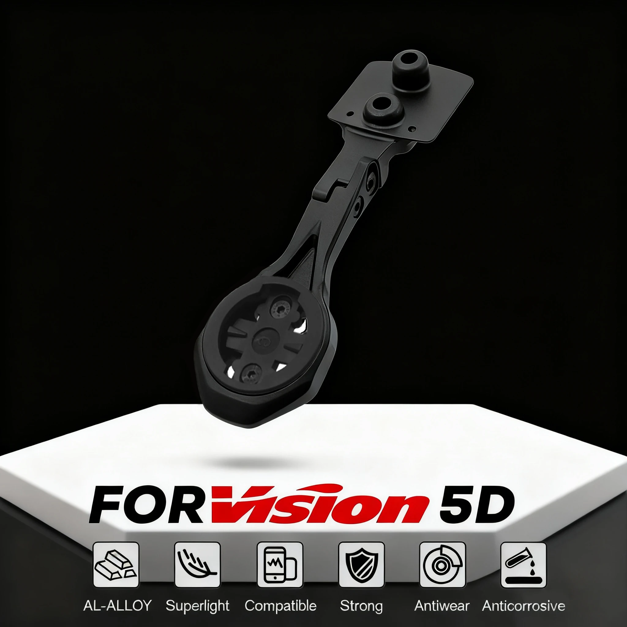 support-avant-en-alliage-d'aluminium-pour-guidon-metron-acr-5d-vision-compatible-avec-gps-garmin-bryton-wahoo-gopro