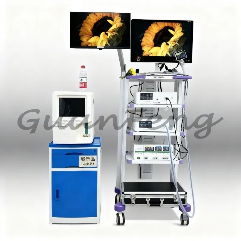 New ABS Hospital Emergency Medical Cart, Multifunctional Operating Room Trolley with Silent Brake Wheels