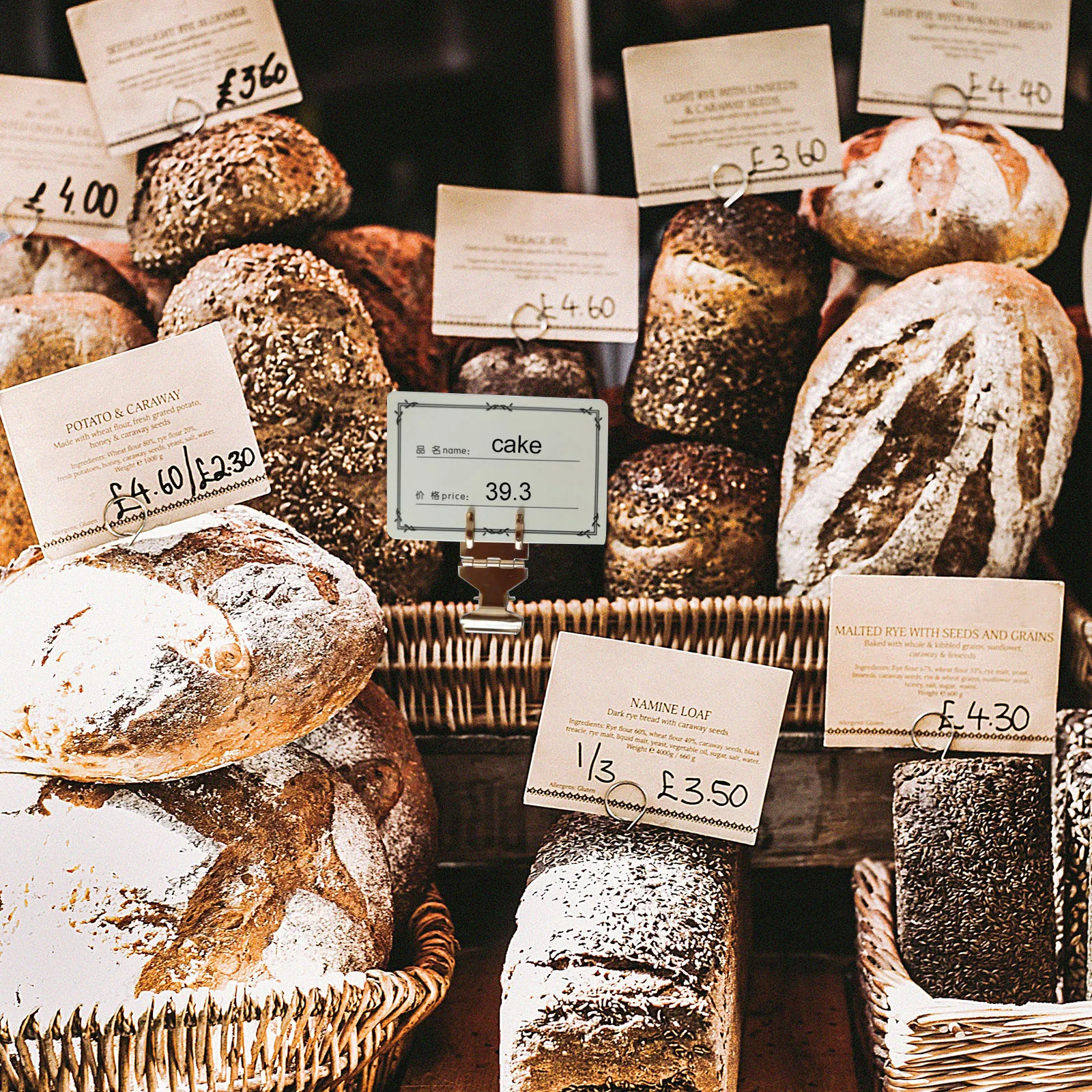 Price Tag Clip Clips for Supermarket Label Advertising Display Clamp Holder