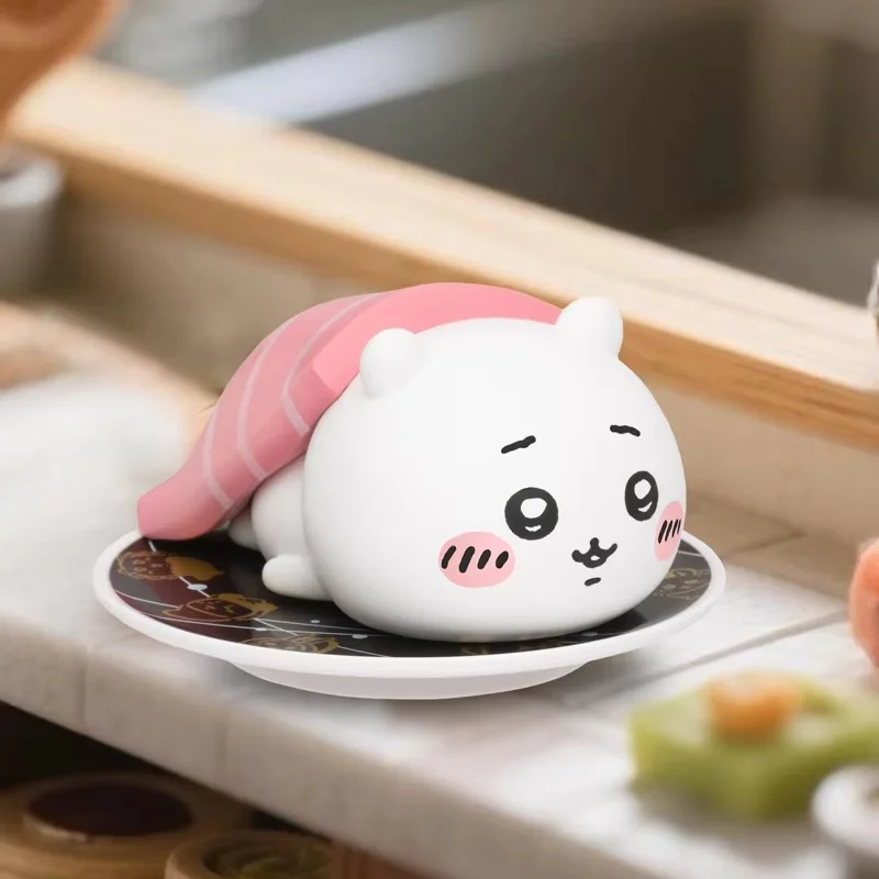 

New Genuine Chiikawa Sushi Series Mystery Blind Box Kawaii Chiikawa Usagi Hachiware Figure Model Cute Collectible Decor Gifts