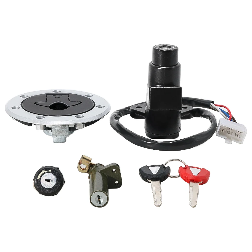 Ignition Switch Seat Lock Key Fuel Cap Suit For Kawasaki ZX1100 GPZ1100 ZX1100 ZZ-R1100 27045-5013 27005-5102 51049-1091