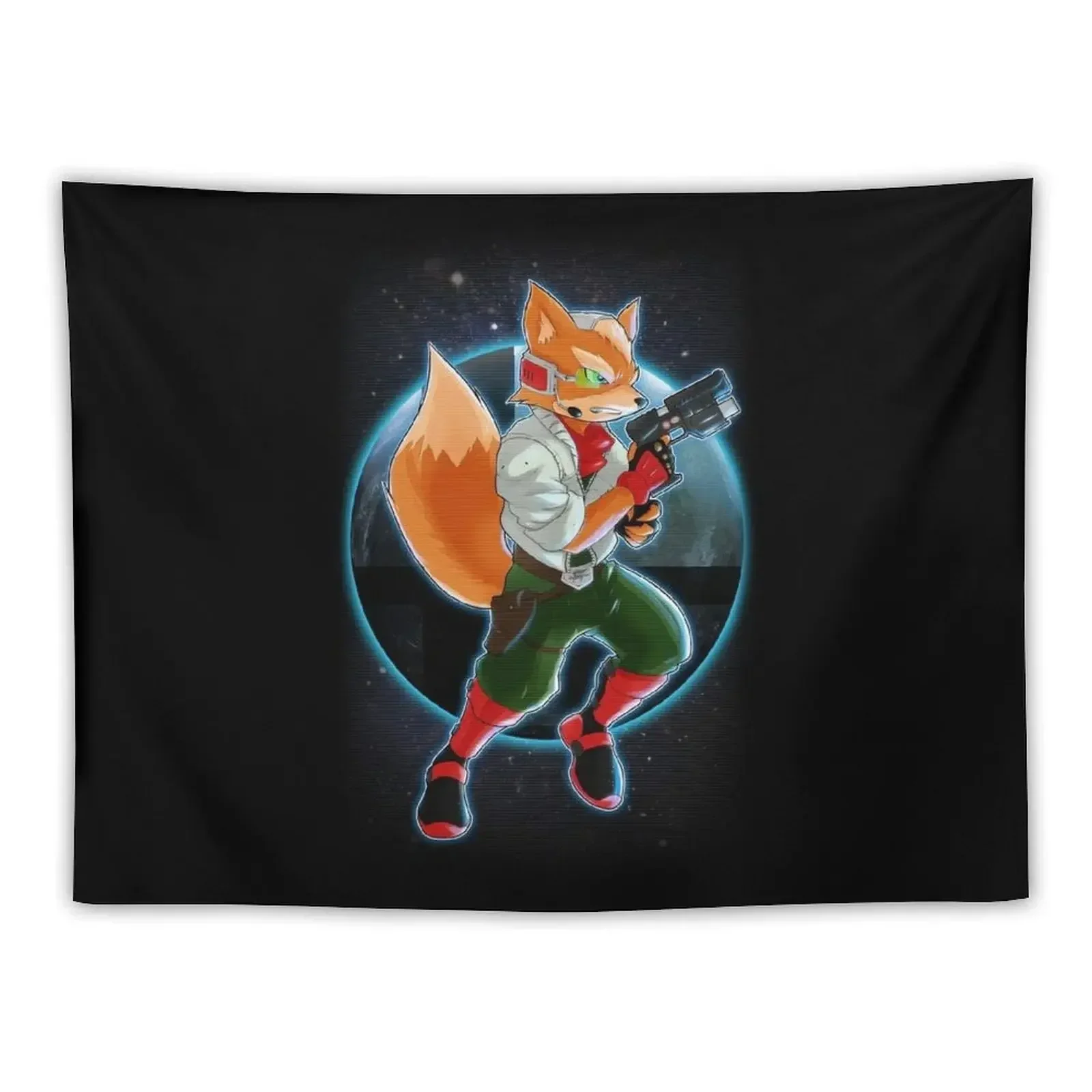 Fox McCloud Tapestry House Decorations Aesthetic Decoration Hanging Wall Tapestry