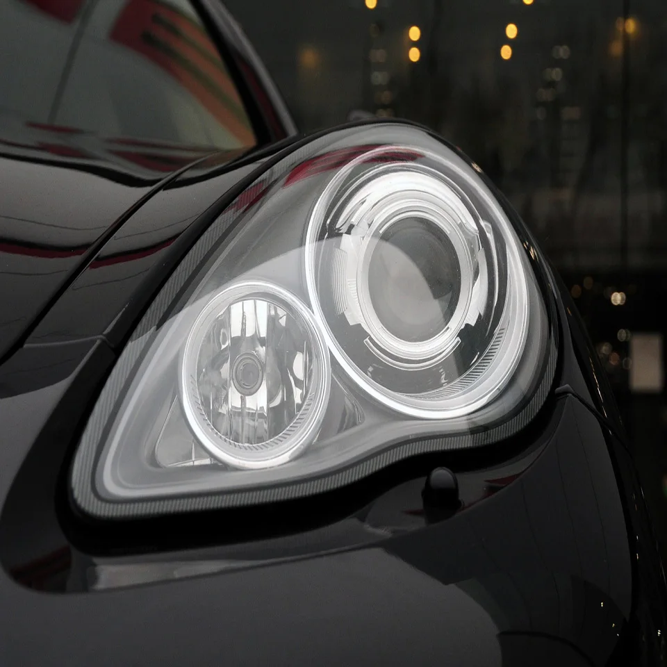 Image 5: Couvercle de phare avant Transparent en plexiglas, pour Porsche Panamera 2010 2011 2012 2013, lentille de remplacement originale