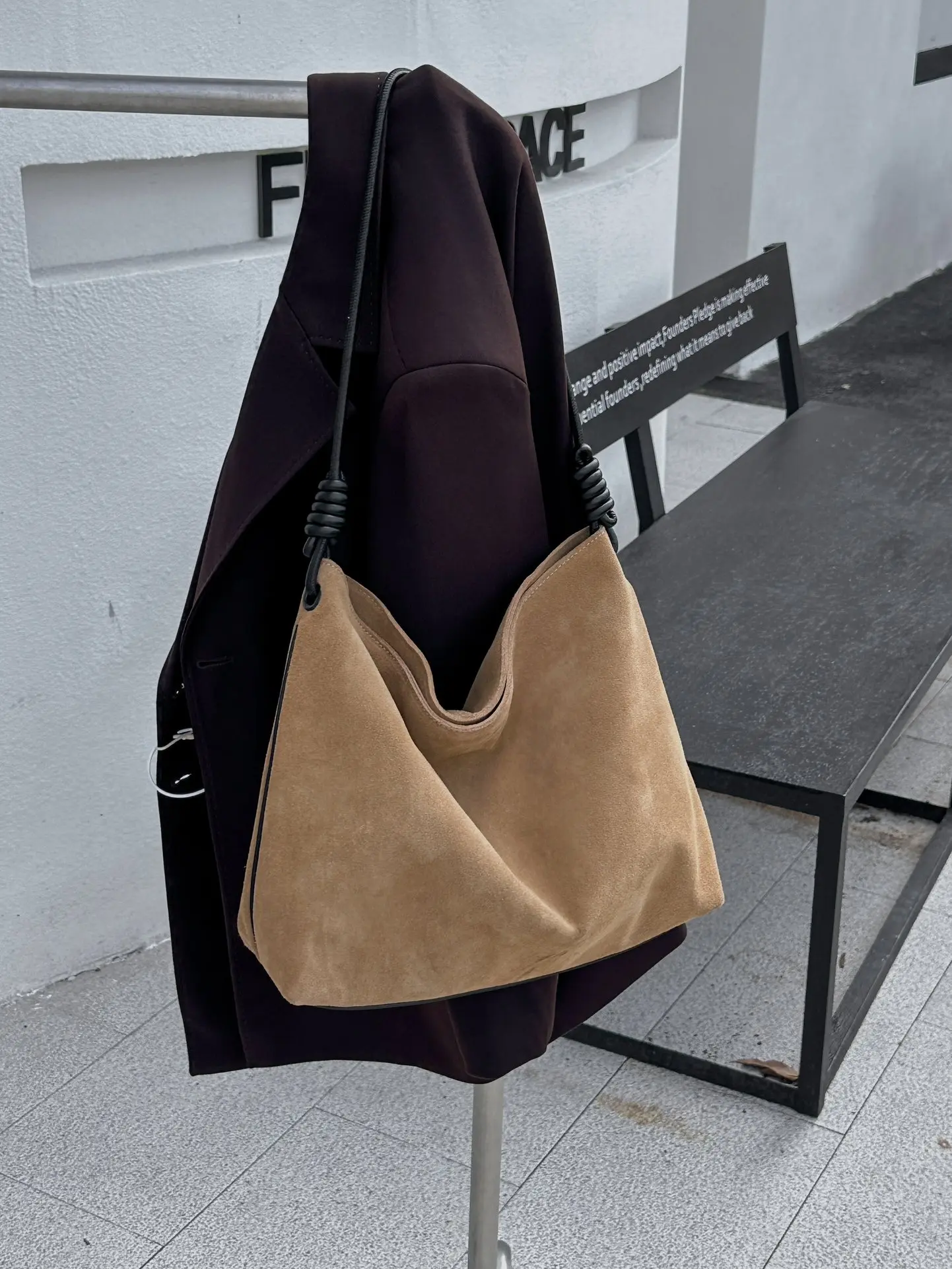 

Genuine Grade Suede Leather Fashion Women's Shoulder Crossbody Bag Luxury Designer Brand Female Large Bag Fow Woman High Quality