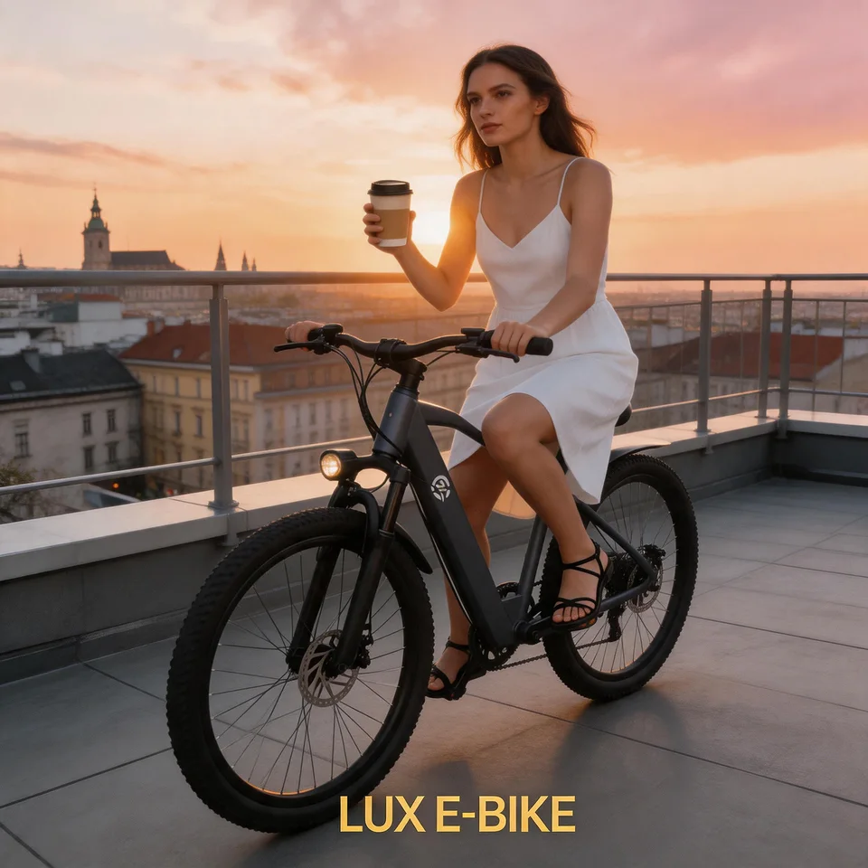 Youth Transport EBIKE Abundant Ride Gears Mountain EBIKE Fat Tire EBIKE Dual Disc Brakes Tough Structure Commute Offroad Bike for Adults and Teens image 2