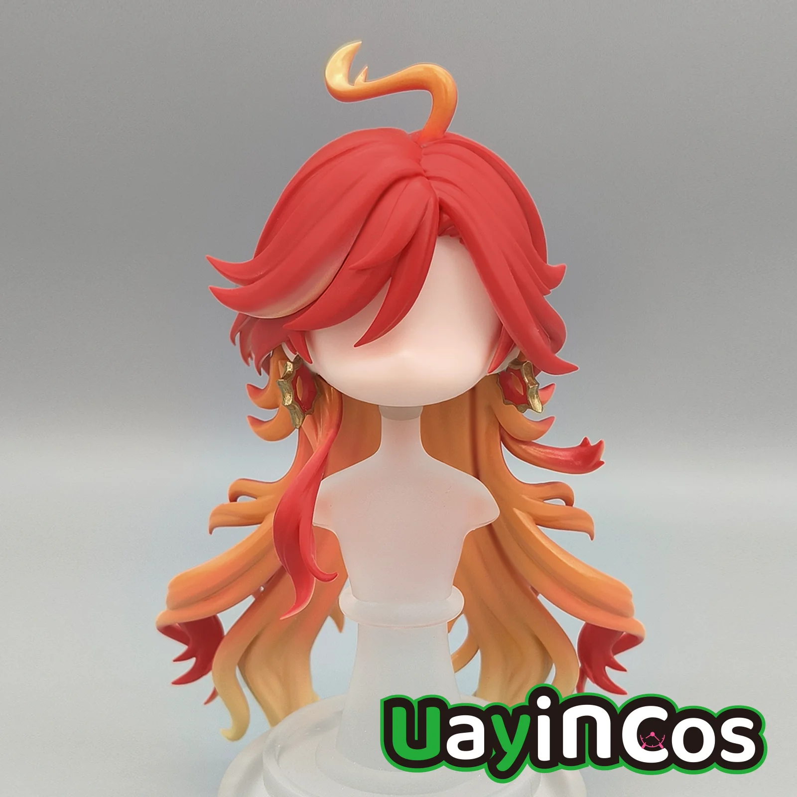 

Genshin Impact Mavuika Handmade OB11 OB22 GSC волосы съемная оболочка для волос парик лицевые панели аксессуары для кукол BJD игра аниме фигурка