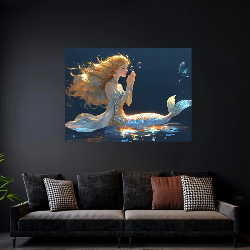 Dreamy Mermaid Backdrop, Perfect for Decorating Rooms And Living Areas, Suitable for Outdoor And Indoor Party Decorations view 3