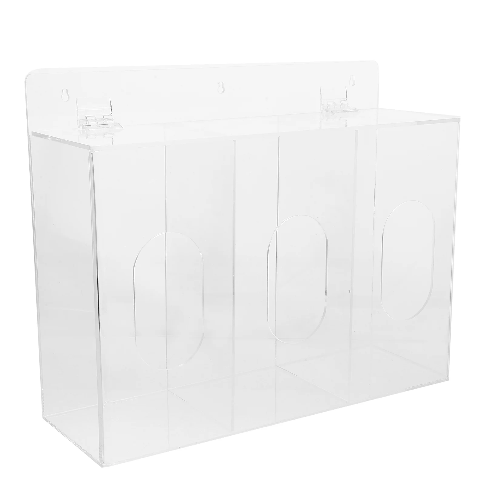 Glove Storage Box Holder Wall Gloves Dispenser Mount Wet Wipes Mask Container Acrylic Facial