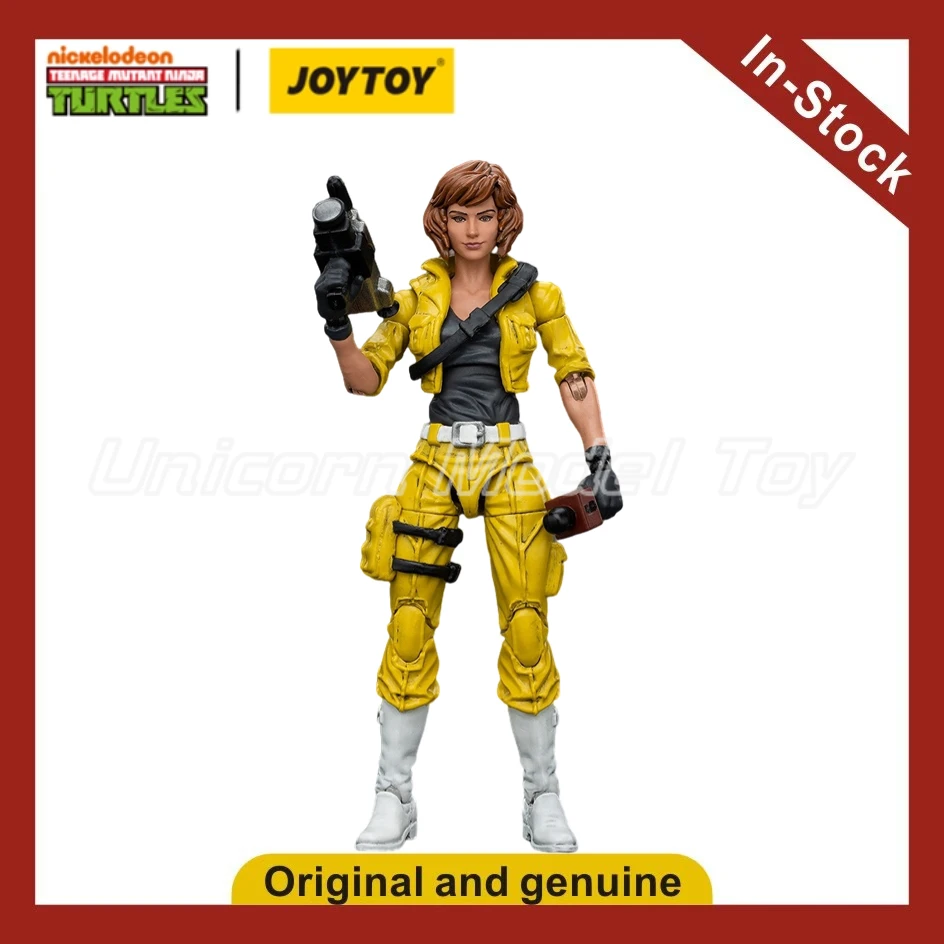 

【UA】В наличии Оригинальные фигурки JOYTOY Turtles TMNT - Айрл О'Нил 1/18, аниме-модели, игрушки, подарки, коллекционные украшения