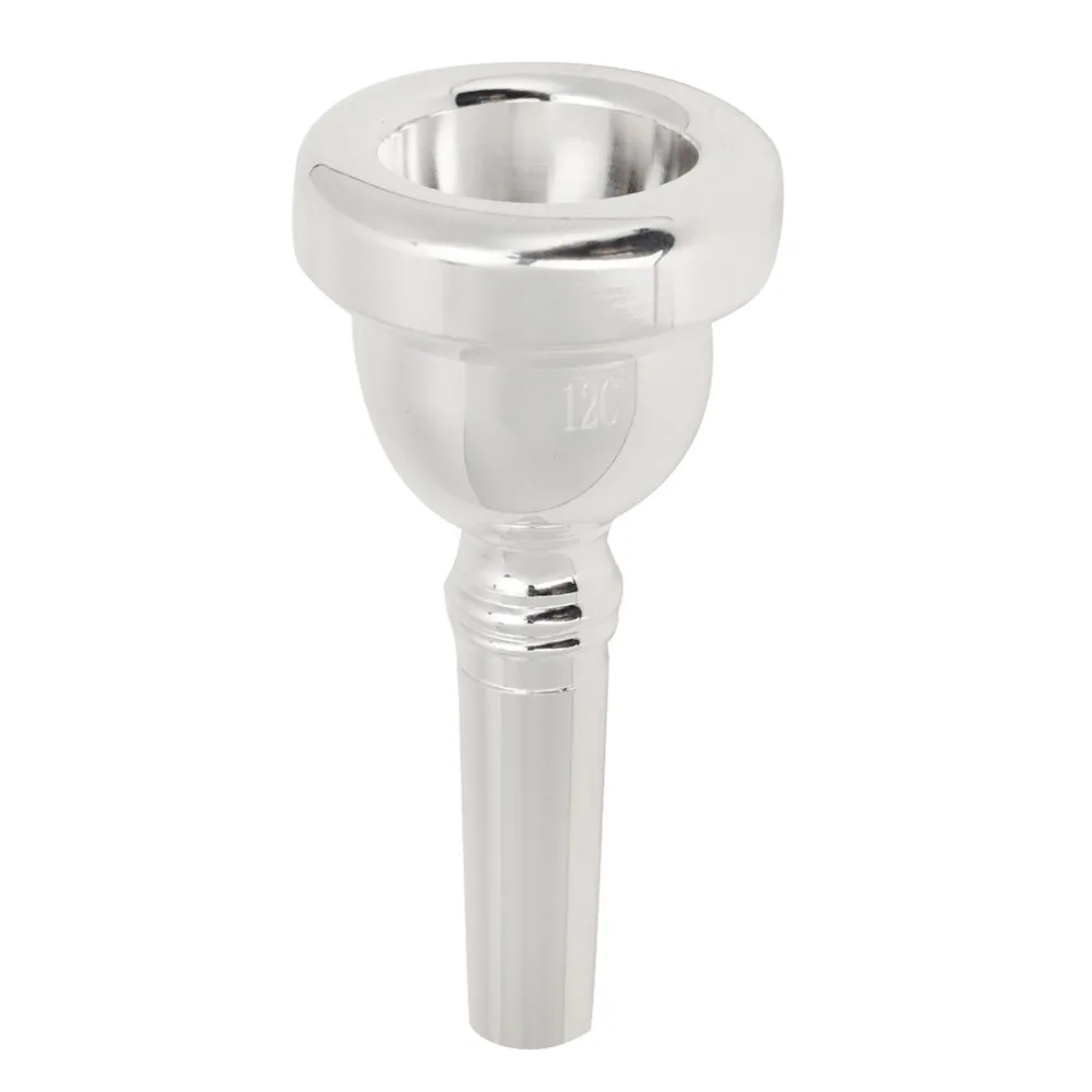 Picture 4: Silver Trombone Mouthpiece​ ​12C Model​ ​Brass ​Brass Mouthpiece​ Jazz Player Accessory​ ​Beginner Friendly​