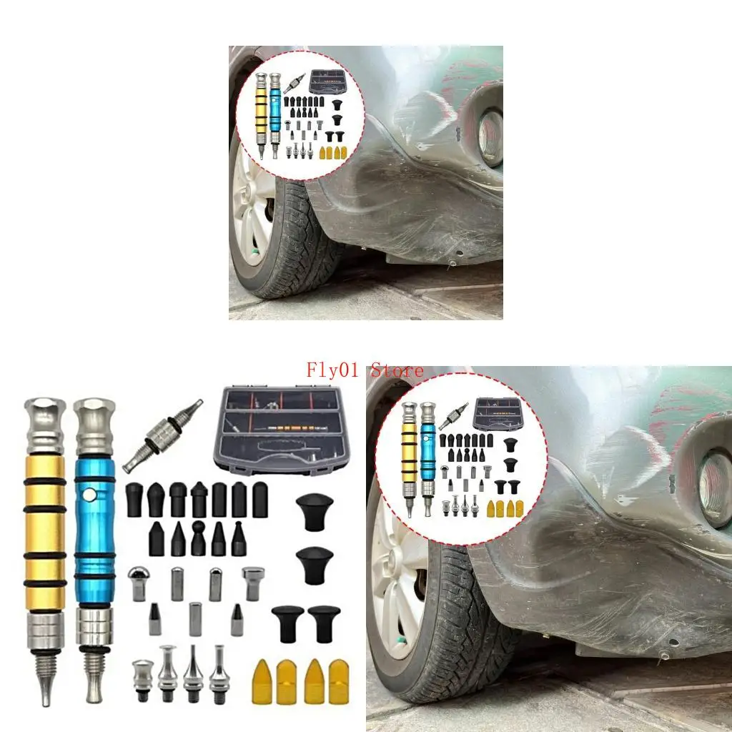 

34pcs Professional Tap Pen с взаимозаменяемыми кончиками головки автомобильный листовый металл Ремонт вмятина. Выравнивающая