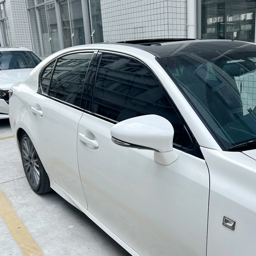 Chrome Delete Window Trim Sticker for Lexus GS L10 2012-2020 Glossy/Matte Black Exterior Decal