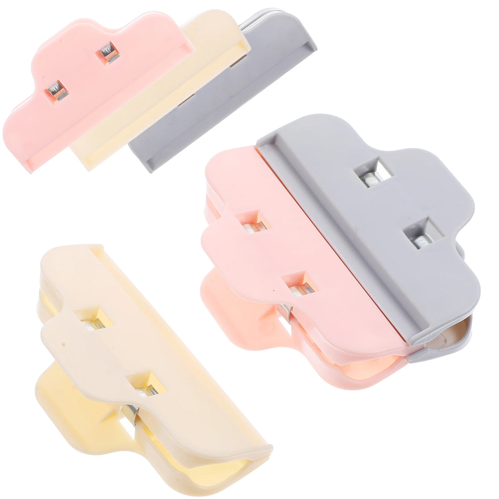 

6Pcs Food Sealing Clips ABS Bag Sealers Strong Fresh Keeping Clips for Snack Chip Pouch Household Kitchen Supplies