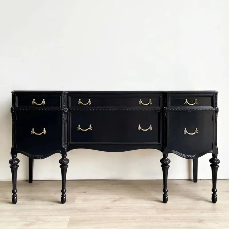 

French minimalist solid color door cabinet medium and antique light luxury decorative cabinet