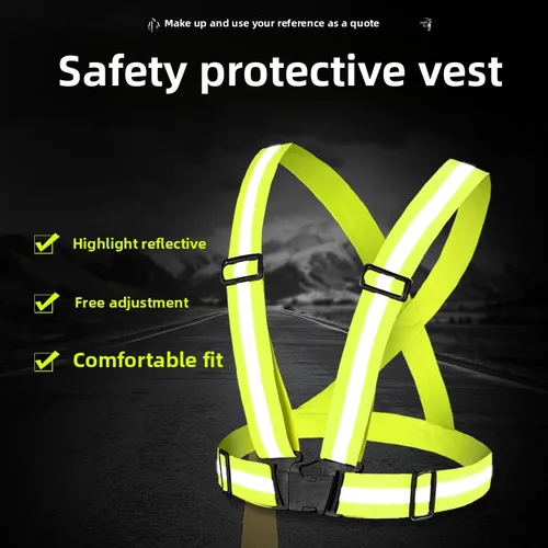 Imagen 2 del producto Mochila extraña, chaleco de seguridad para protección laboral, chaleco para ciclismo nocturno y correr, sitio de construcción, tráfico y mochila al aire libre