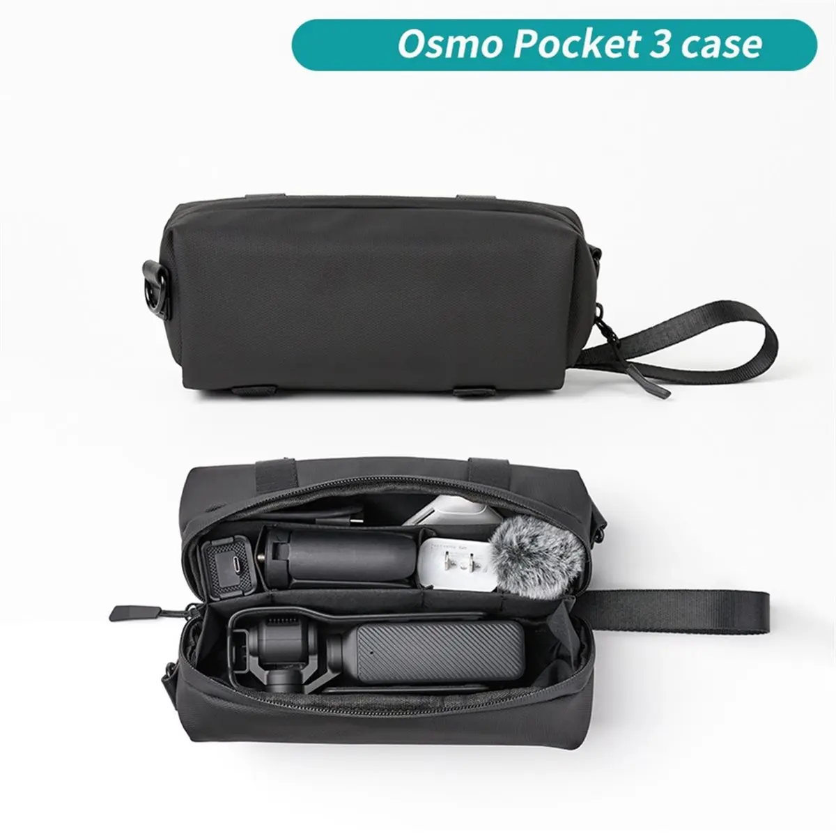 

Чехол для Pocket 3, портативный многослойный защитный чехол для хранения Pocket 3 и аксессуары, серый