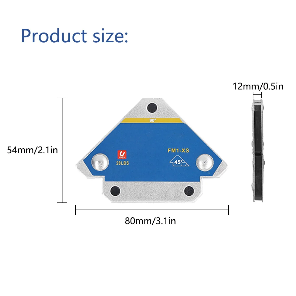 Magnetic Welding Fixer Magnet Weld Positioner Ferrite Auxiliary Locator Tools45° 90° 135° Multi-angle Welding Positioner 4pcs