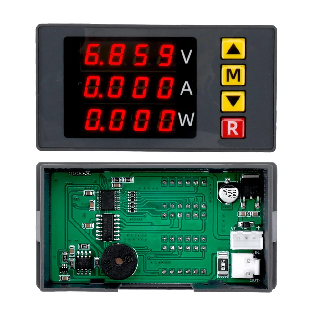 Imagem -06 - Voltímetro e Amperímetro Digital Medidor de Potência e Energia Detector de Tensão Monitor Atual Bm730 dc 0100v 10a 1000w