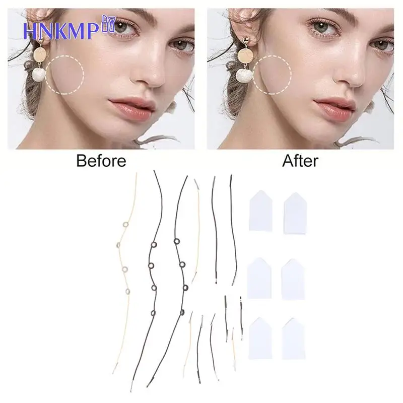 40Pcs Invisível Fino Rosto Adesivo Instantâneo Forma V Face Fita e Banda Slim Duplo Chin Face Lifting Patch Anti Rugas Adesivo