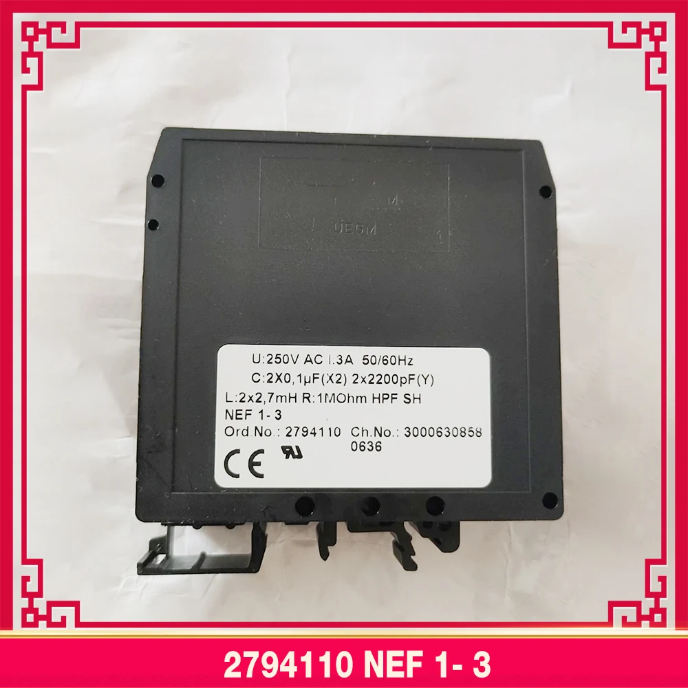 2794110 NEF 1- 3 Interference Filters For Phoenix EMC Filter DIN Rail Module