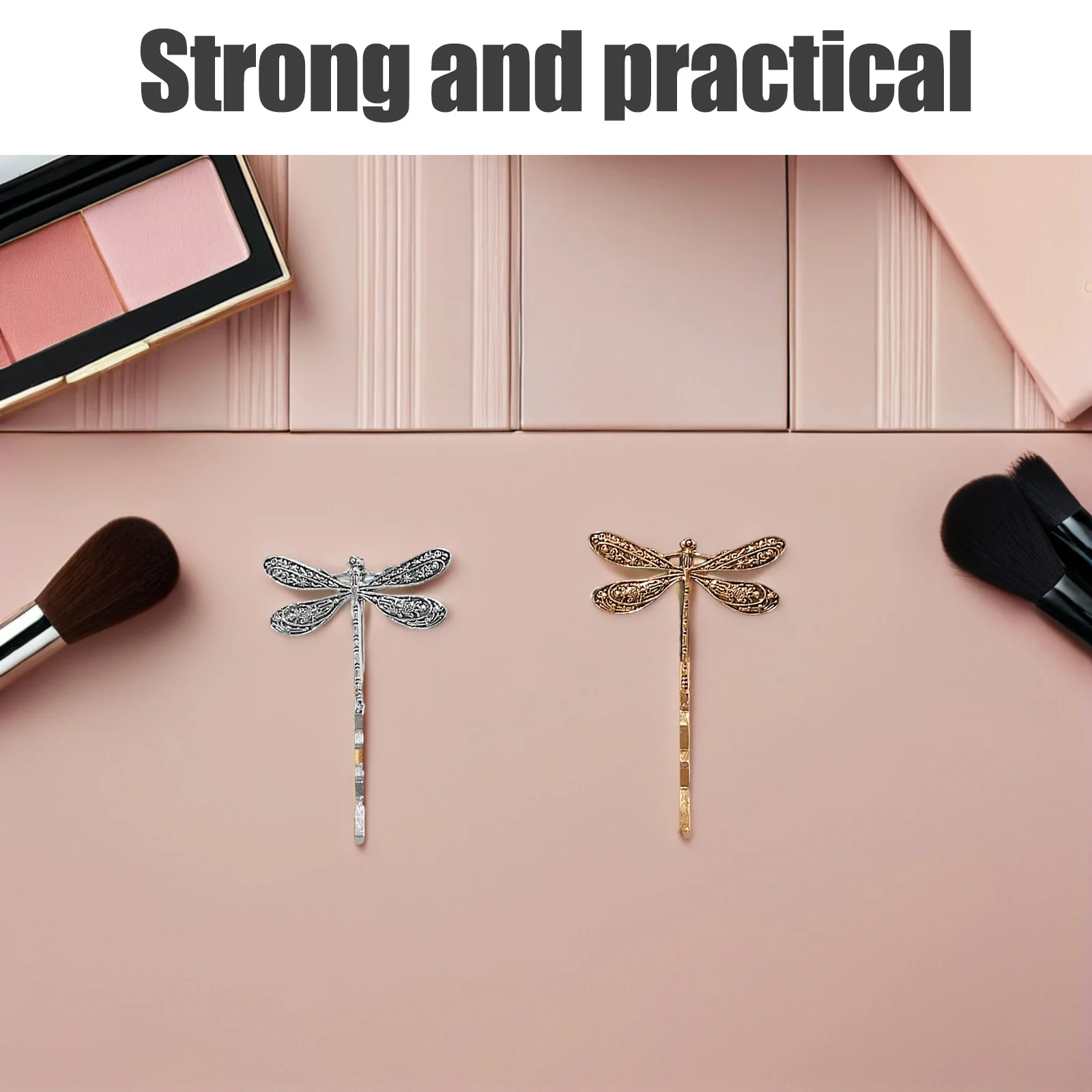 

6Pcs Dragonfly Hair Clips Vintage Metal Hair Clip for Women Small Decorative Hairpins Chic Feminine Look Daily Wear