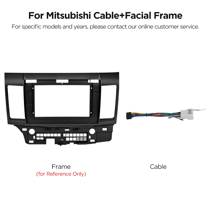 2 Din 9 Inch 10 Inch Auto Middenconsole Radio Frame Kabel Voor Peugeot VW Citroen Fiat Renault Audi Benz BMW KIA Mazda opel Ford