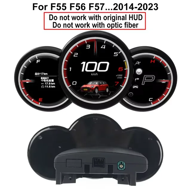 

For BMW Mini Cooper 2014-2023 F54 F55 F56 F57 Car Digital Cluster LCD Dashboard Instrument Virtual Cockpit Speedometer Panel