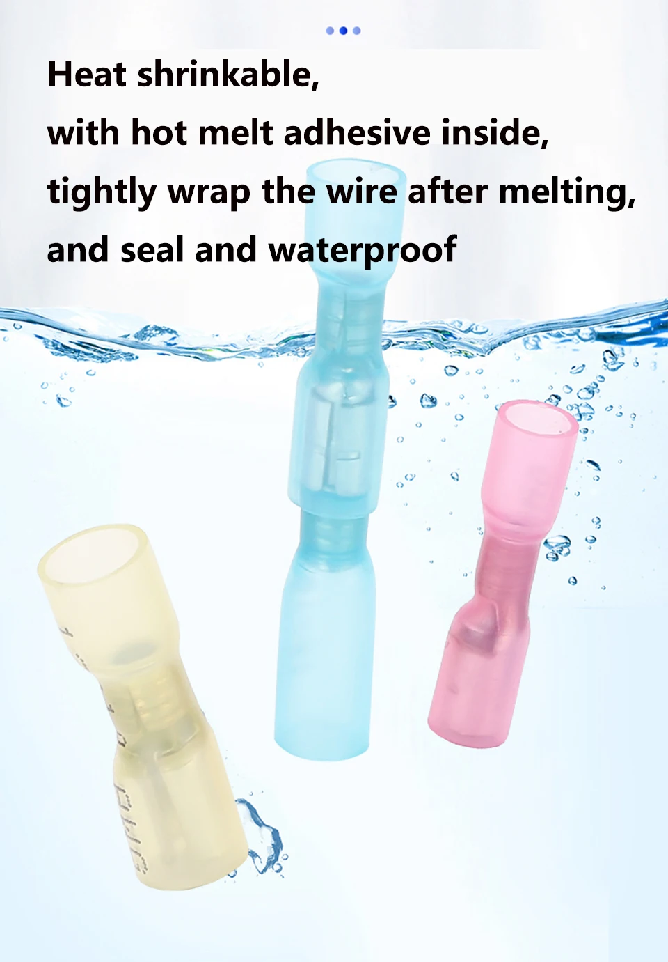 Weibliche und Männliche Spleißkabelverbinder, Wasserdichte Schrumpfkabelverbinder aus Nylon und Kupfer, Crimp-Elektrokabelverbinder – Detail 4