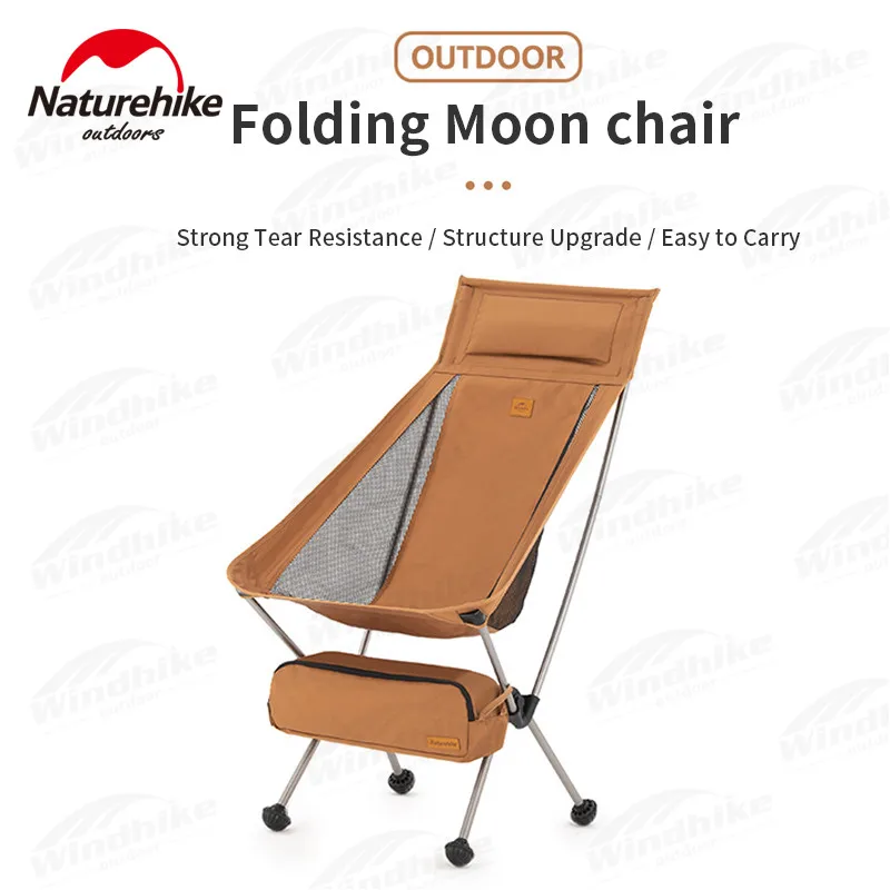 Naturehike YL08 Outdoor Folding Chair Ultralight Portable 878g Non-slip Leisure Stool 600D Wear Resisting Beach Fishing Chair