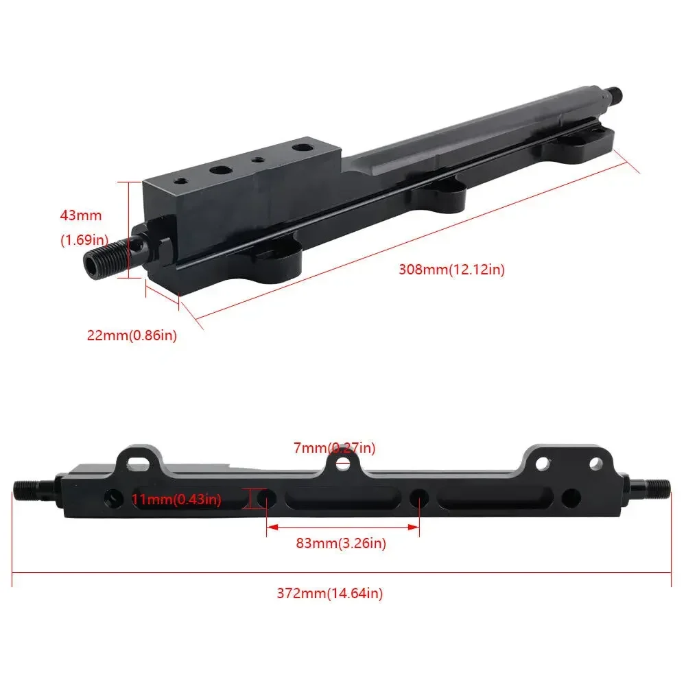 

Aluminum High Flow Fuel Rail Kit for Civic CR-X D15B7 D15B8 D16A6 D16Z6 D-Series