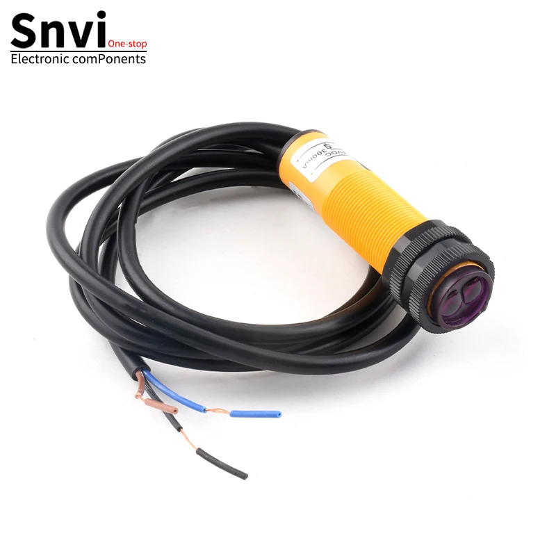 Smart Car Robot E18-D80NK Infrared Obstacle Avoidance Photoelectric Sensor Proximity Switch 3-80cm Detection Range Adjustable